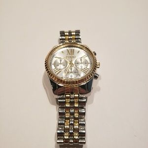 Mens Silver Folio Watch